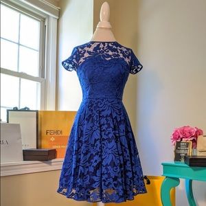 Ted Baker Caree sheer floral overlay dress size 1